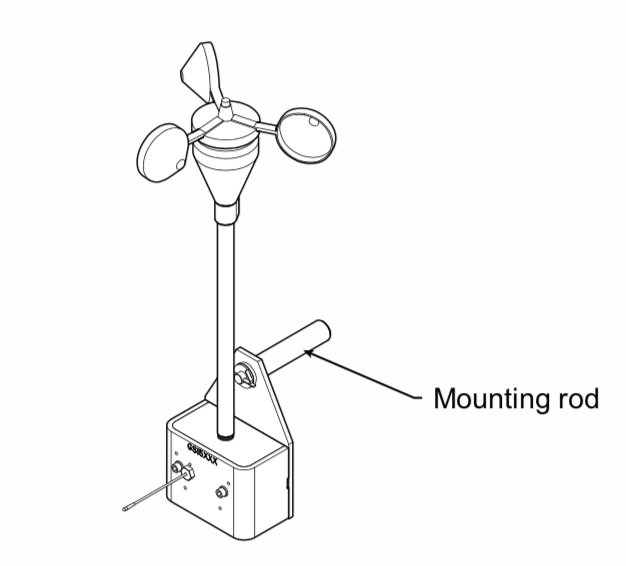 PA110 Mounting Rod for Trimble GS020 Wind Speed Sensor