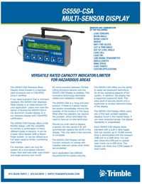 GS550 CSA Trimble LSI Wireless Explosion Proof Display