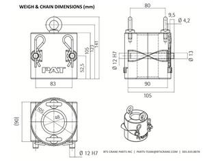 003-100-210-012 Weight & Chain PAT Hirschmann