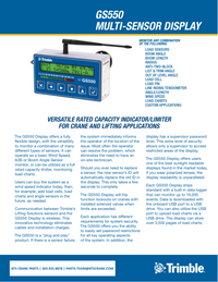 GS550 LSI Trimble Wireless Display