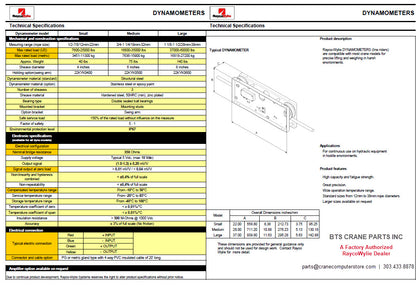 RaycoWylie Load Sensor Dynamometer Linerider Large